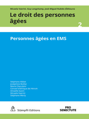 cover image of Personnes âgées en EMS